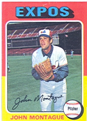1975 Topps Baseball Cards      405     John Montague RC